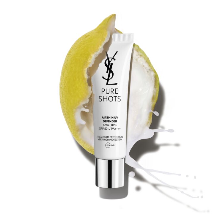 PROTECT WITH PURE SHOTS AIRTHIN UV DEFENDER BY YSL BEAUTY