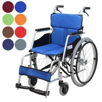 ケアテックジャパン】 自走式スチール車いす ウィッシュ CS-10【車椅子