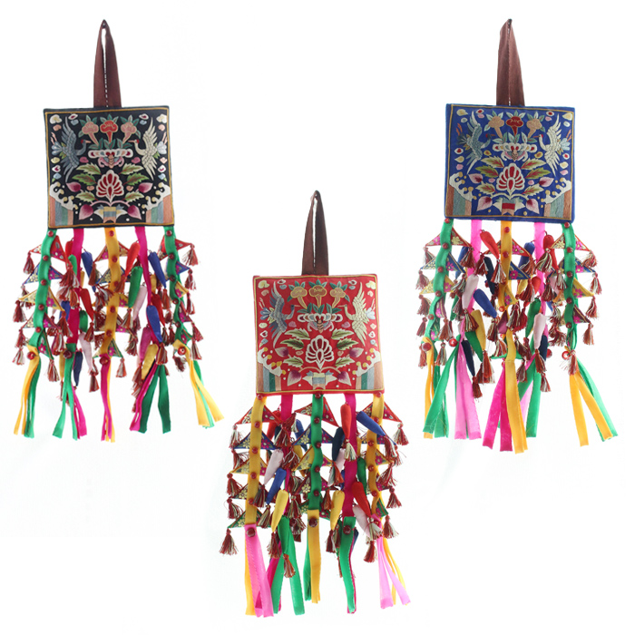 韓国壁掛け飾り、十長生手刺繍 2 壁飾り・額・民画・版画 夢市場本店