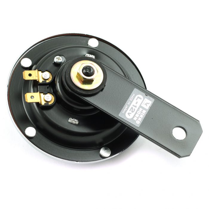 Horn - Black and Chrome - 12v - 2.5amp - 105 dB - Nikko | Kawasaki