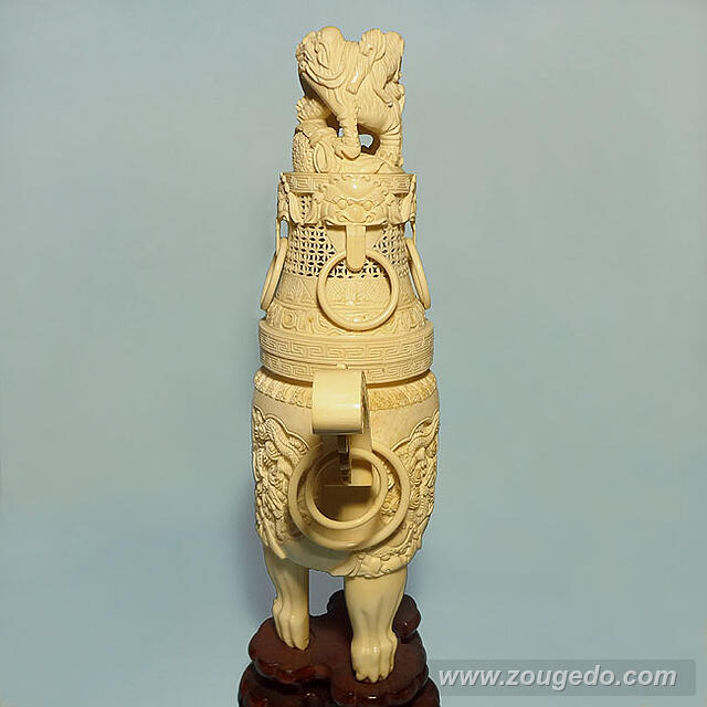 商品詳細：【本象牙】香炉575 | 象牙堂～象牙製品専門店～