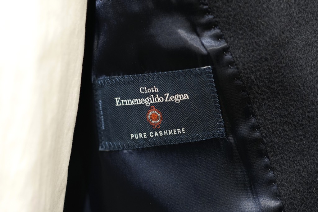 天然繊維最高峰。Ermenegildo Zegnaピュアカシミヤのコートが仕上がり