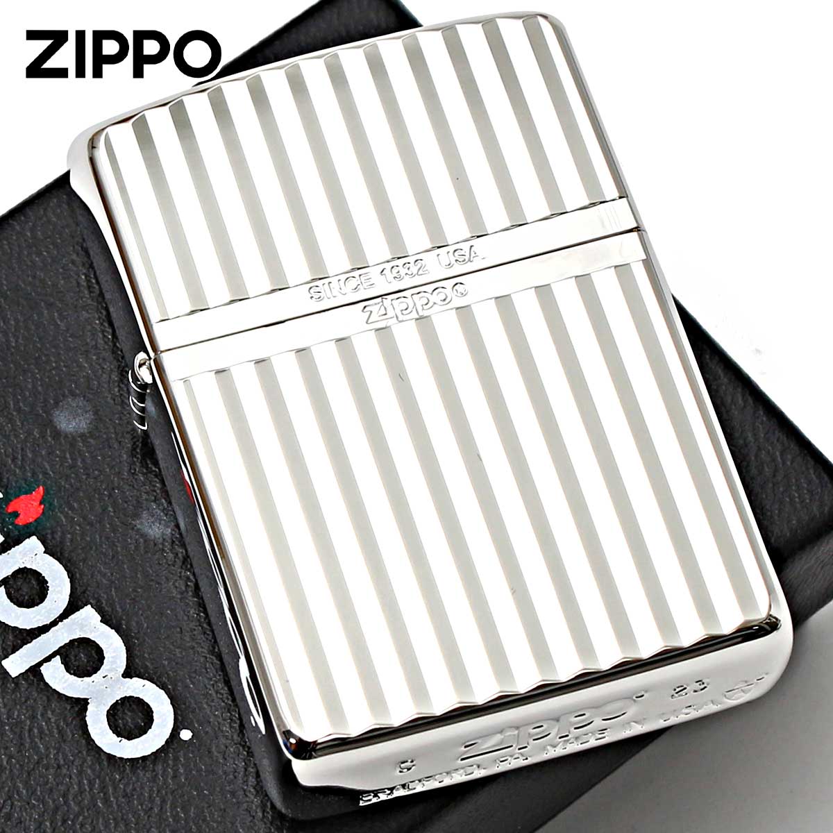 Zippo ジッポー アーマー スタンダード デザイン シルバー ダイヤ