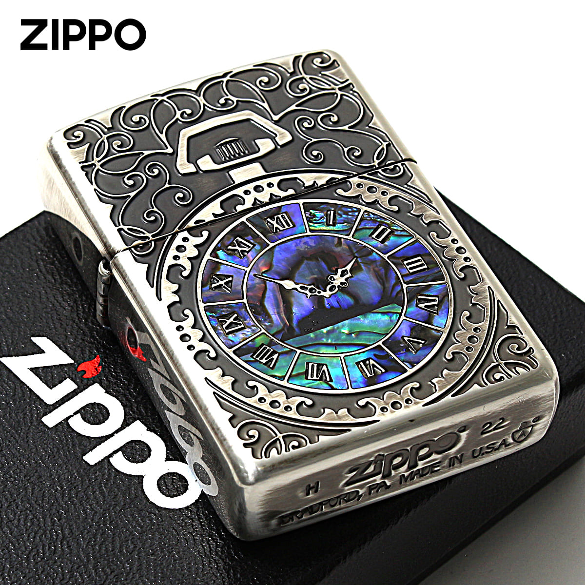 Zippo ジッポー アーマー シェルウォッチ 貝 インレイ 象嵌 ARMOR