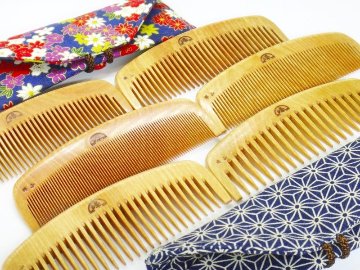 本つげ櫛・彫】解櫛（5寸） | 【くしのみせ泉】