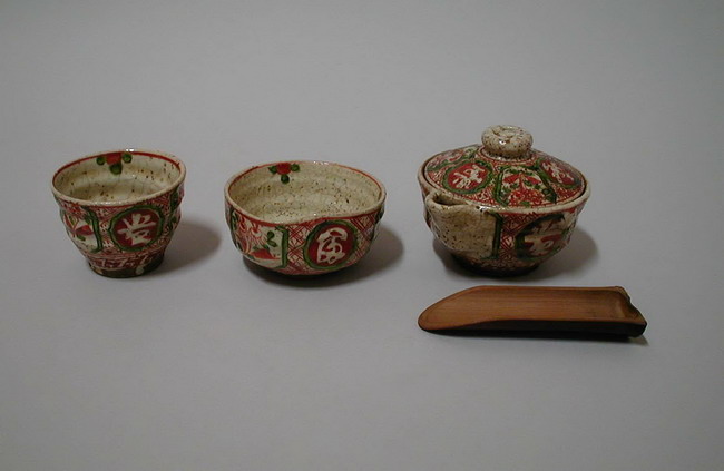 中国美術 色絵 細密 犬 絵 煎茶碗 十件 揃 雍正年製 書(A434) 中国美術