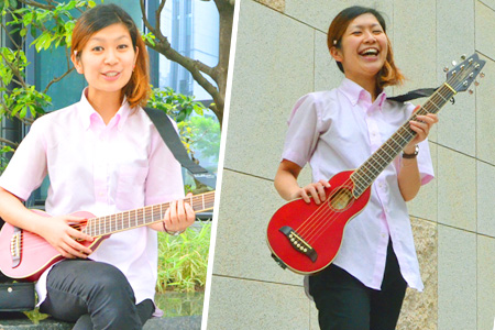 女子にもオススメ☆Washburn Rover トラベルギター