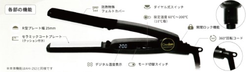 縮毛矯正のプロの為に開発されたR型アイロン「ワンダムR型アイロン AHI