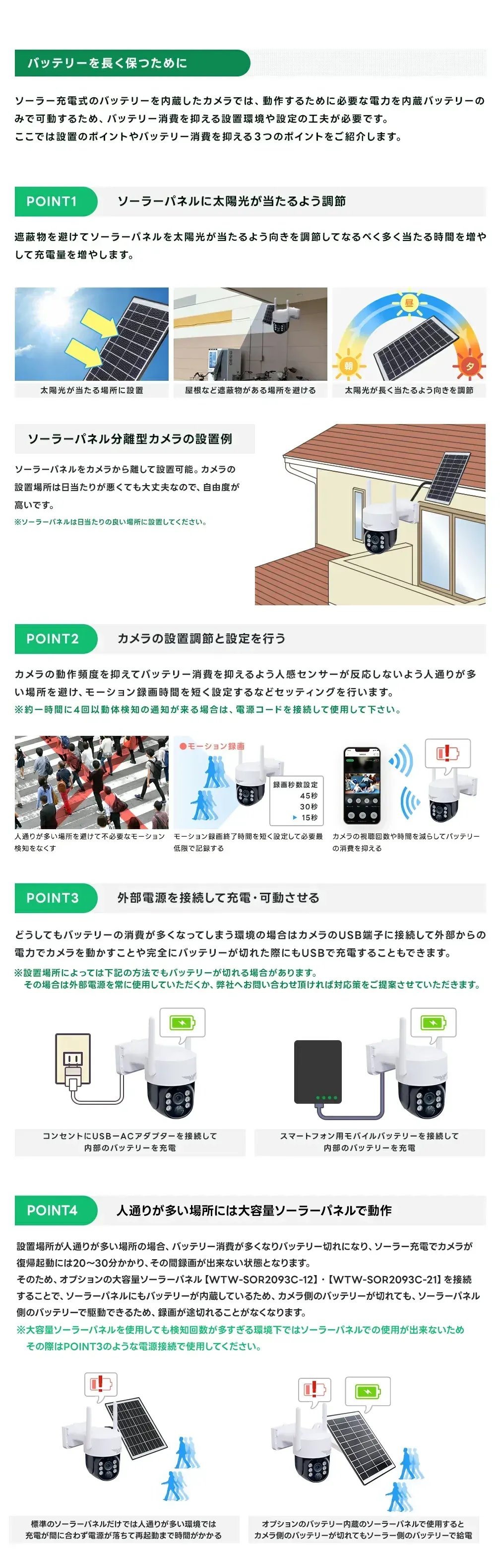 WIFIソーラーPTZ、WTW-1213NX1/WTW-1213WX Plus2/WTW-1213BX Plus2