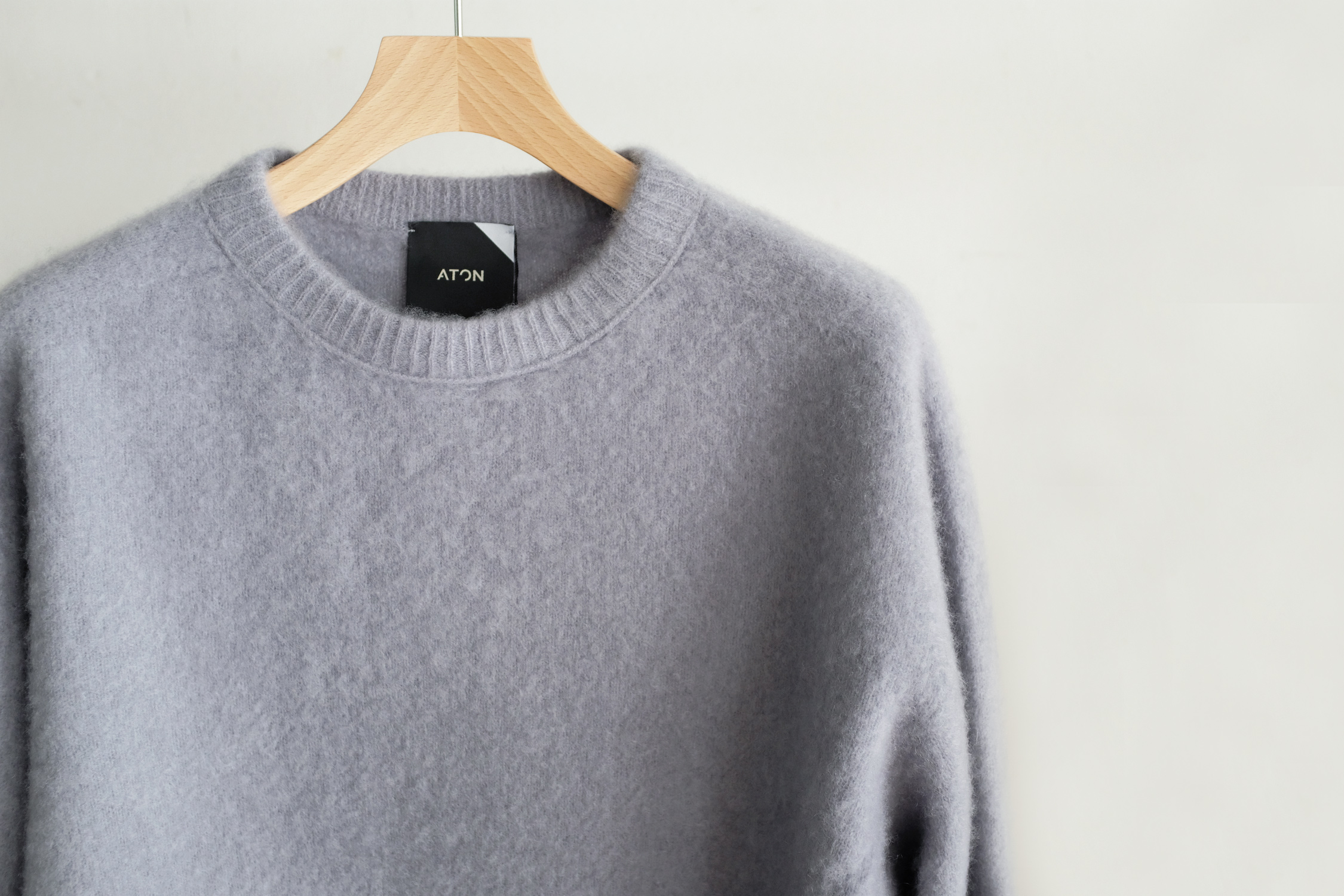 FUR CASHMERE CREWNECK SWEATER - WUNDER
