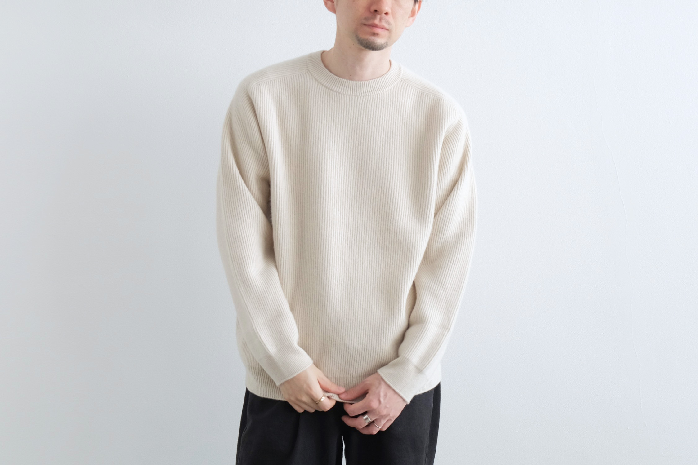 INNOCENT CASHMERE RIB CREW - WUNDER