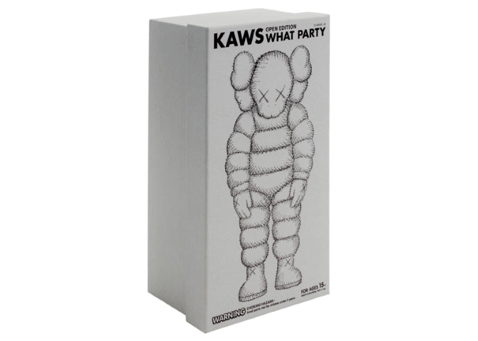 KAWS What Party Vinyl Figure (White) – X-Playground