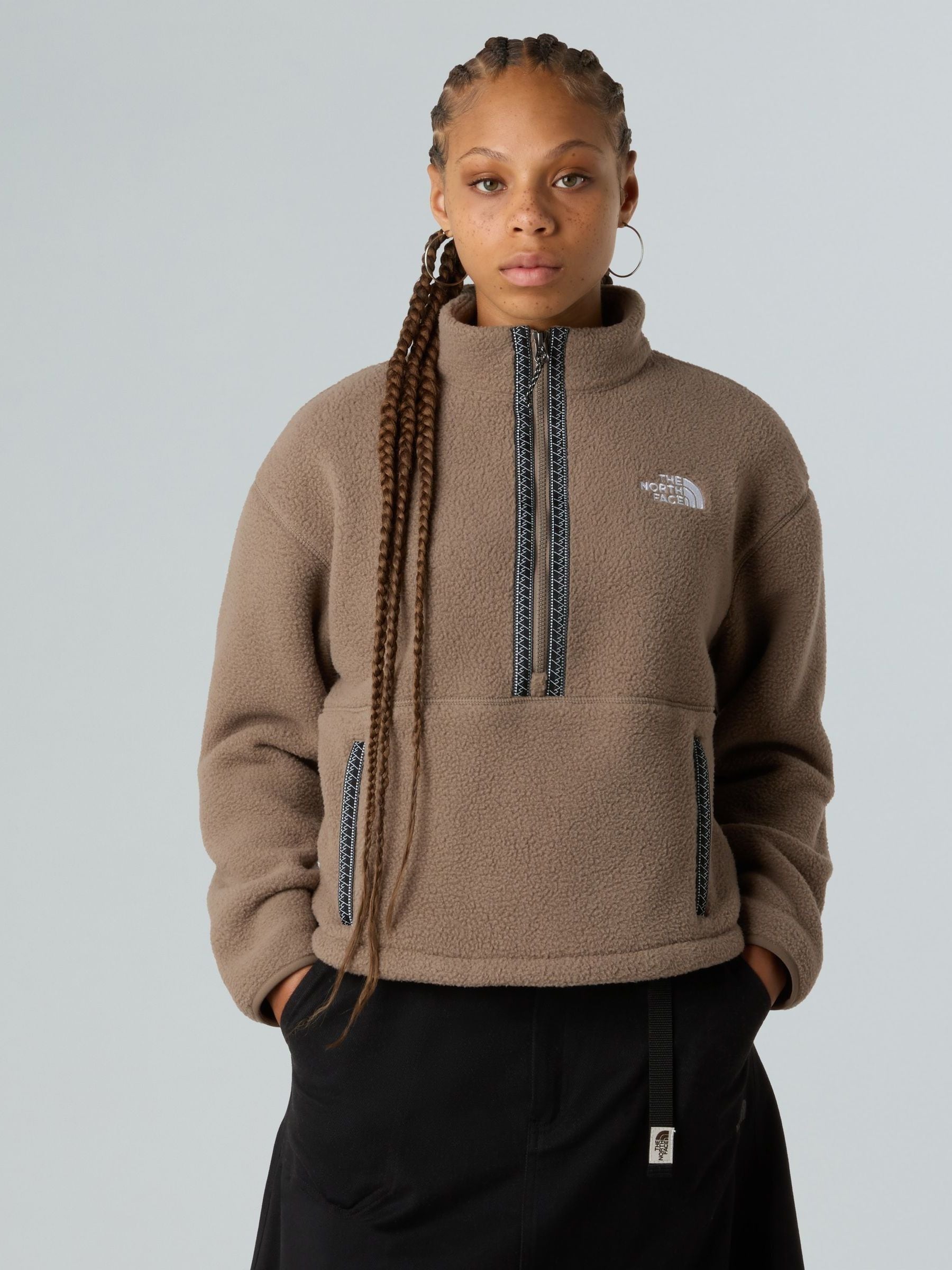 Buy The North Face Brown Fleeski Quarter Zip Fleece from Next USA