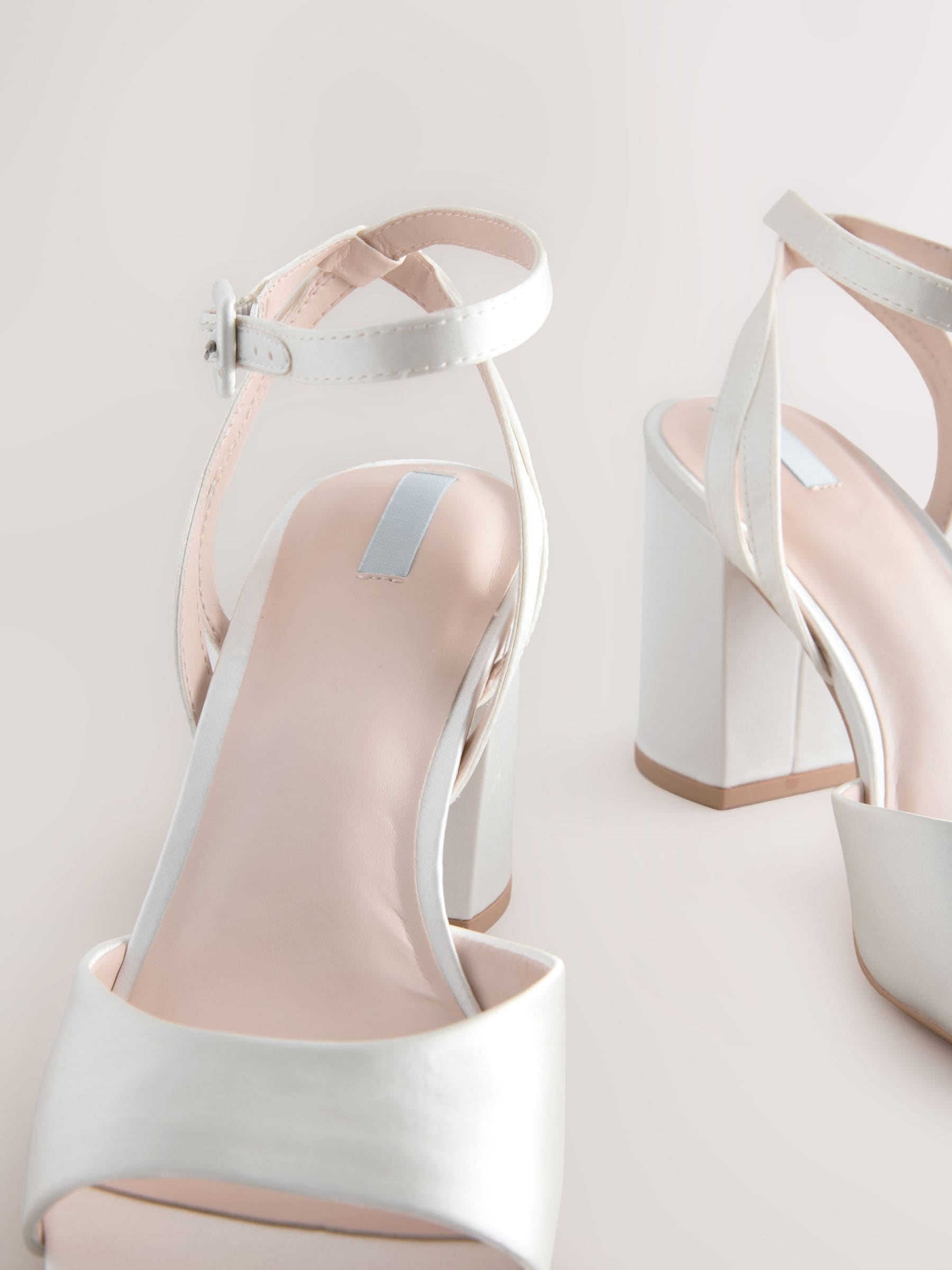 Buy Ivory Forever Comfort® Wedding Round Toe Block Heel Bridal