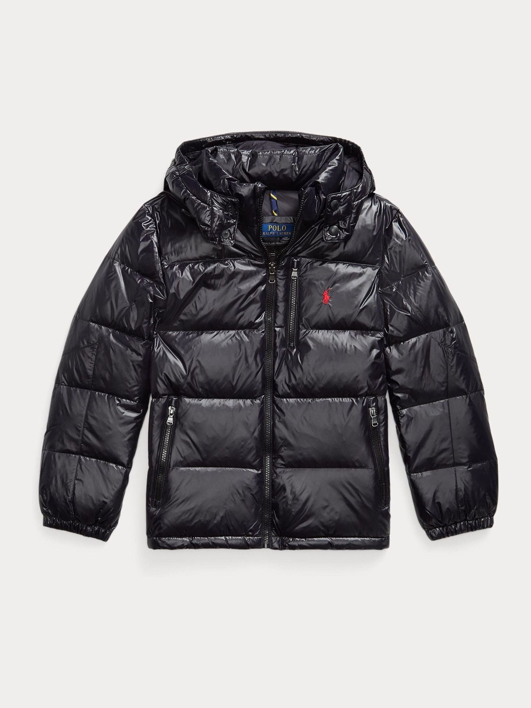 Buy Polo Ralph Lauren Black Shiny Down Puffer Jacket from Next
