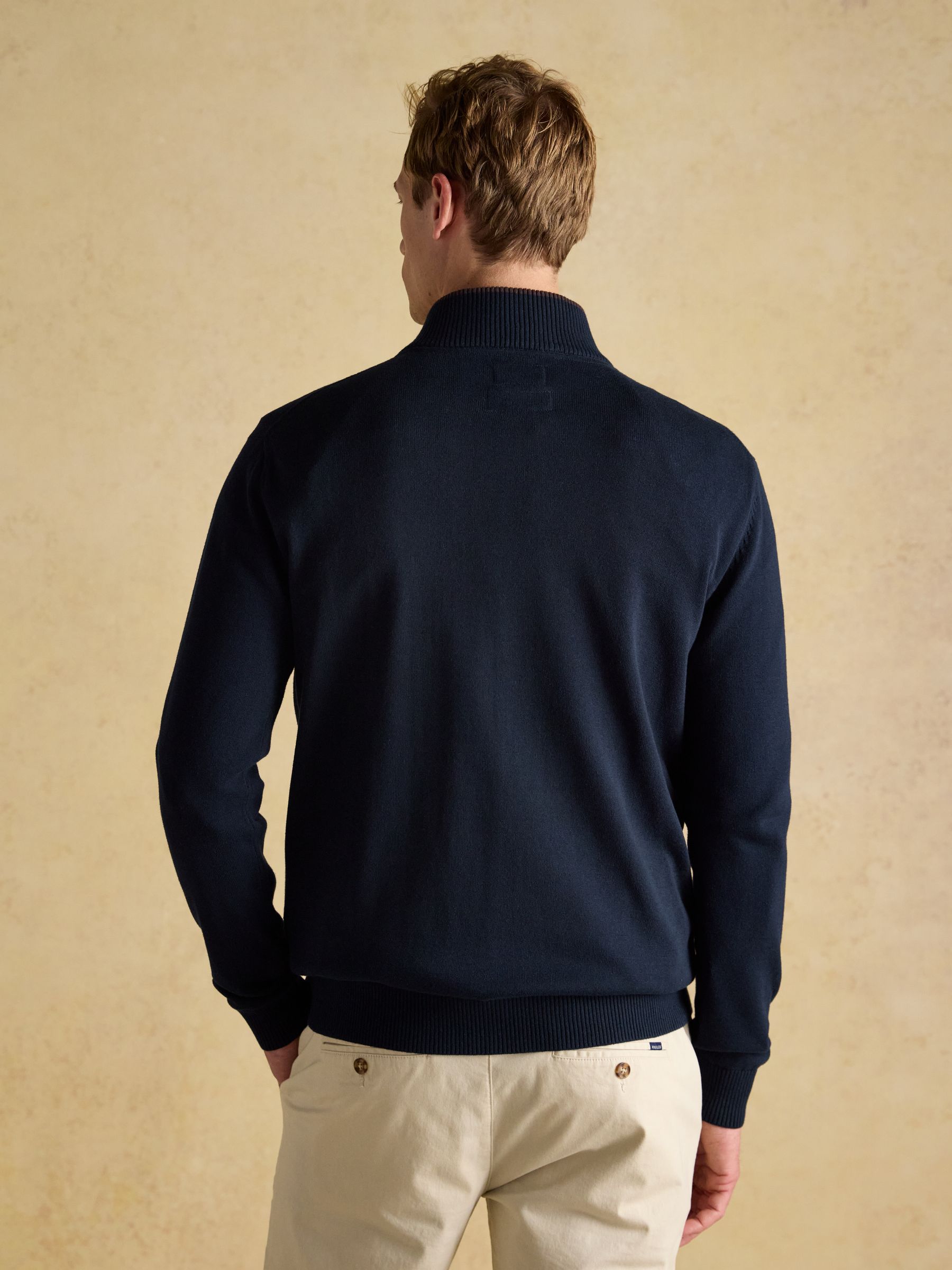 Buy Joules Hillside Navy Blue Quarter Zip Knitted Jumper from Next USA