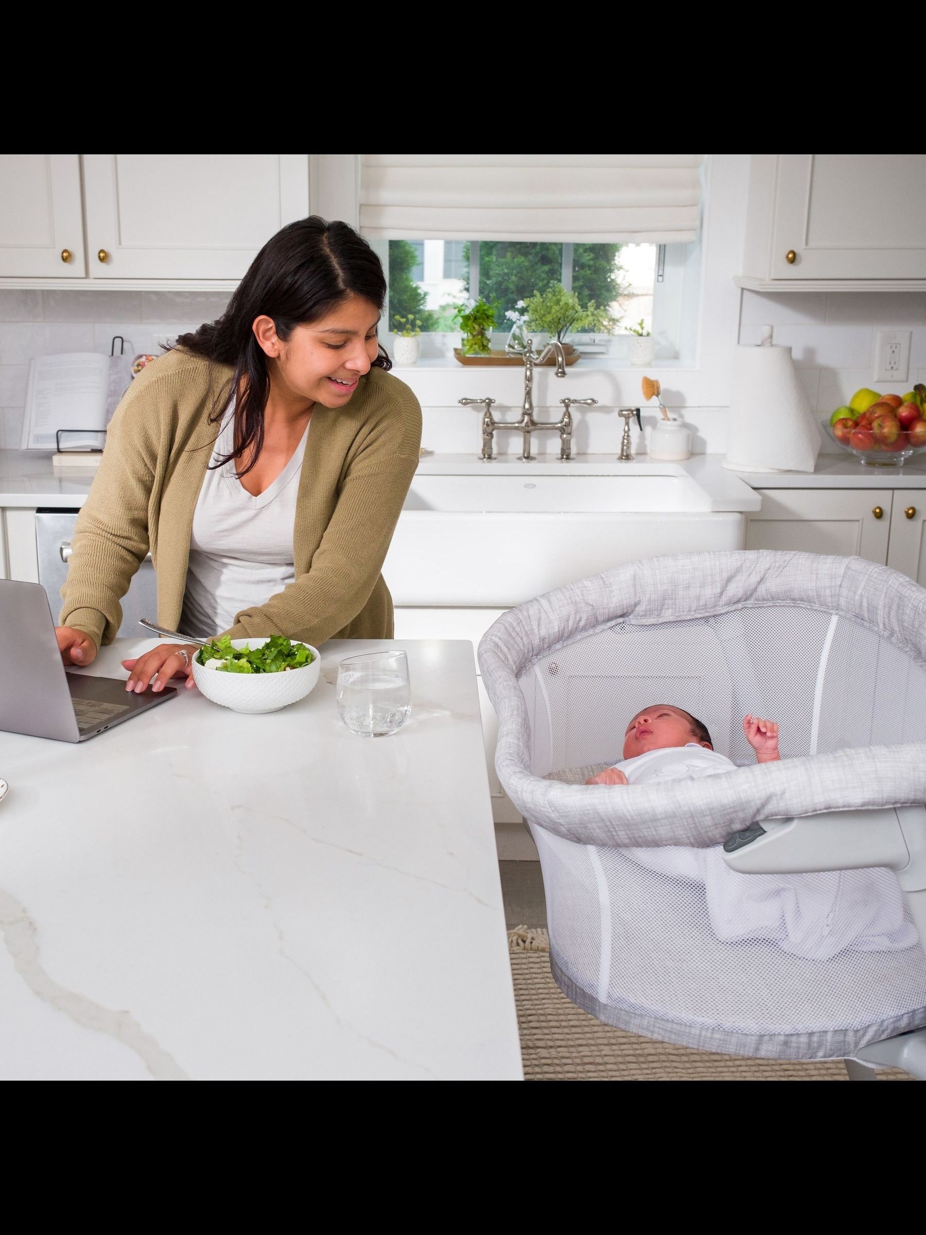 Buy Halo Heather Weave BassiNest Flex Sleeper Crib from Next USA