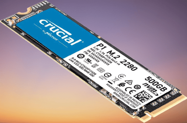 Crucial P1 500GB M.2 NVMe PCIe SSD/Solid State Drive