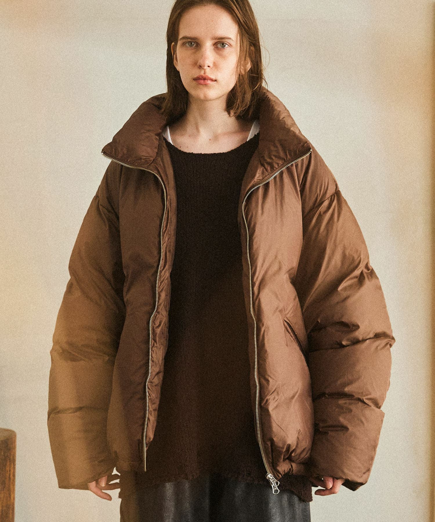 OPENING ACT] LIMONTAナイロン600フィルパワーダウンハイネックダウン