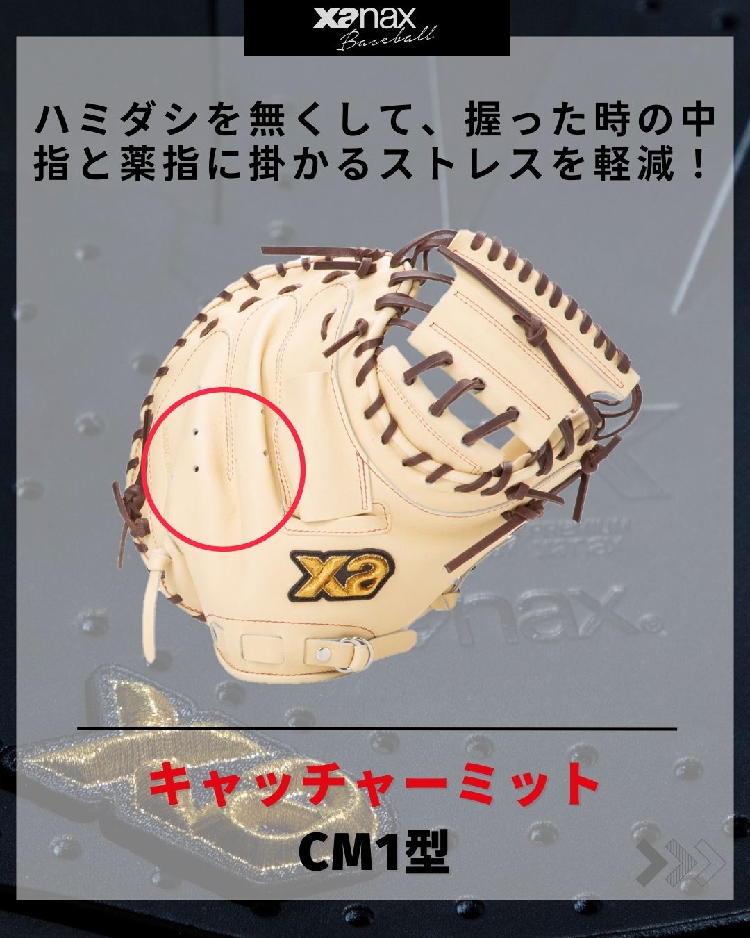 硬式トラストエックス キャッチャーミット【CM1型】｜ザナックス公式