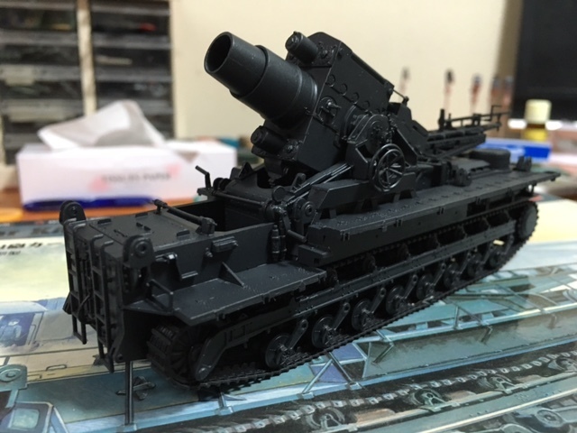 1/72 ドイツ自走臼砲”カール”大学選抜チーム風 その3: 東名川崎製作所