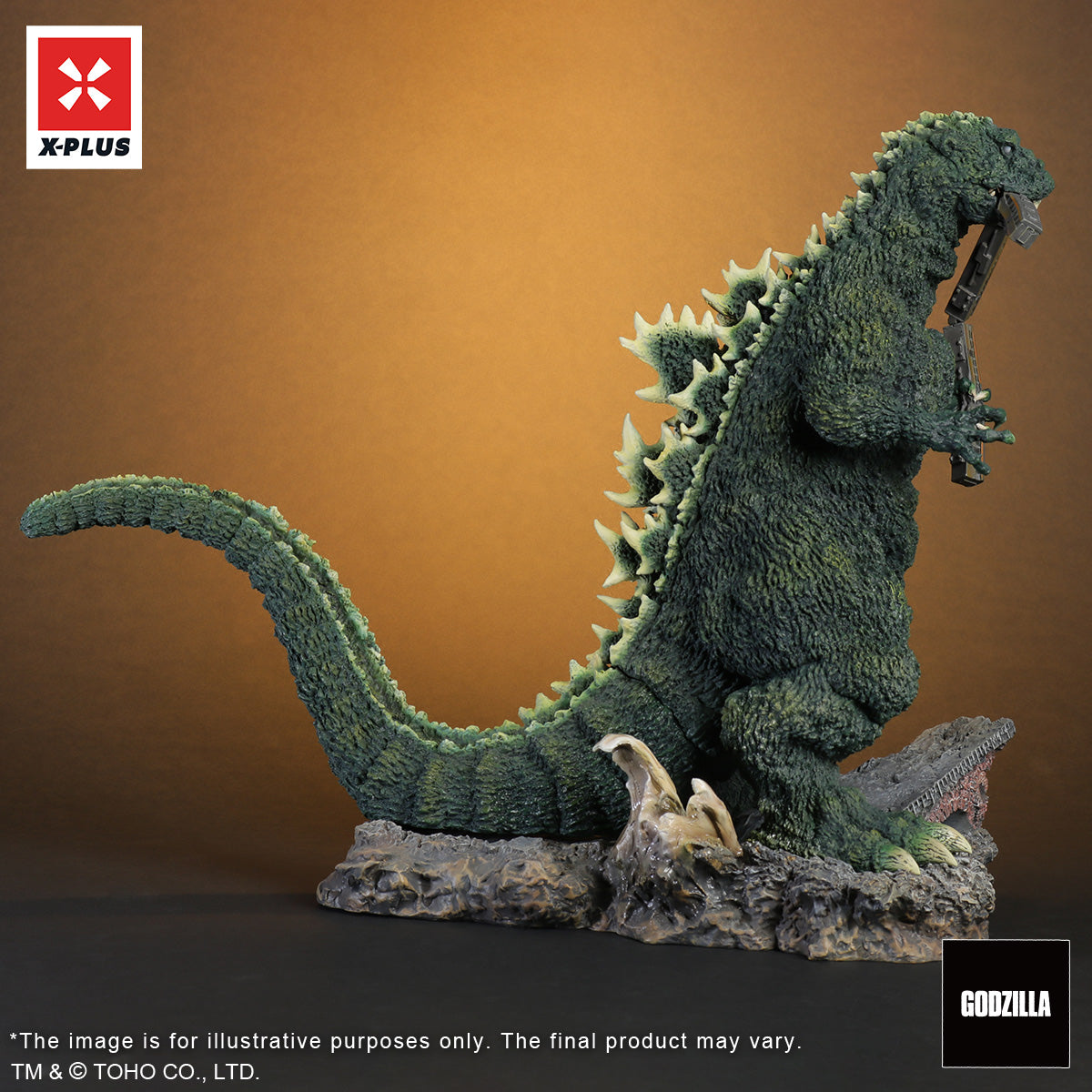 Toho 30cm Series Godzilla 1954 (Train Biter) Lobby Card Color