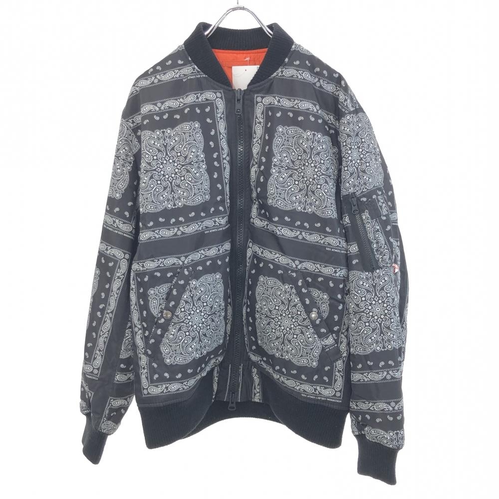 アトモス ラボ×マナスタッシュ/MA-1ジャケット/ペイズリー/プリマ