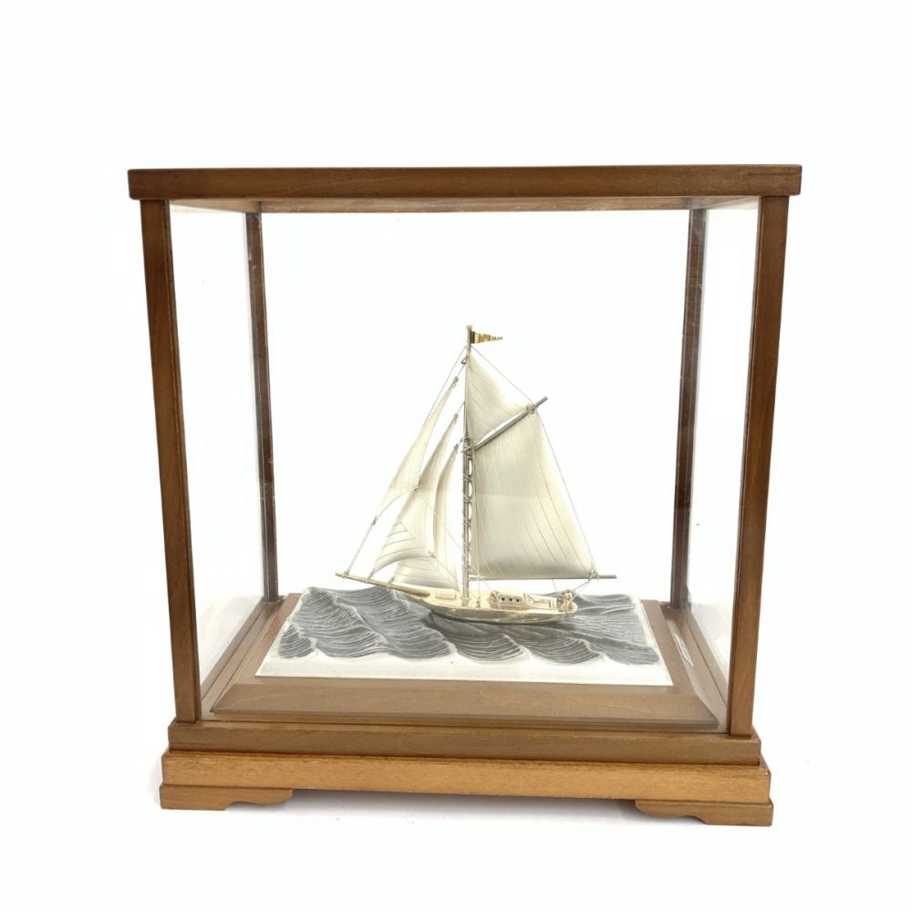 関工芸 ケース付 ヨット シルバー985 銀製品 STERLING 船 武比古