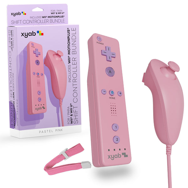 SHIFT Wii Wireless Controller Bundle - Pastel Pink – XYAB