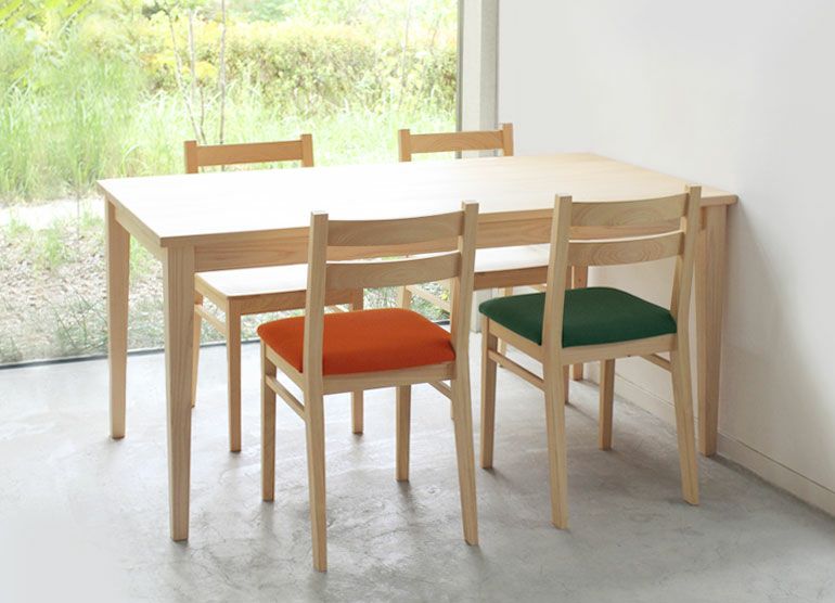 Dチェア(オレンジ／グリーン)｜家具と木製チェアの専門店キシル