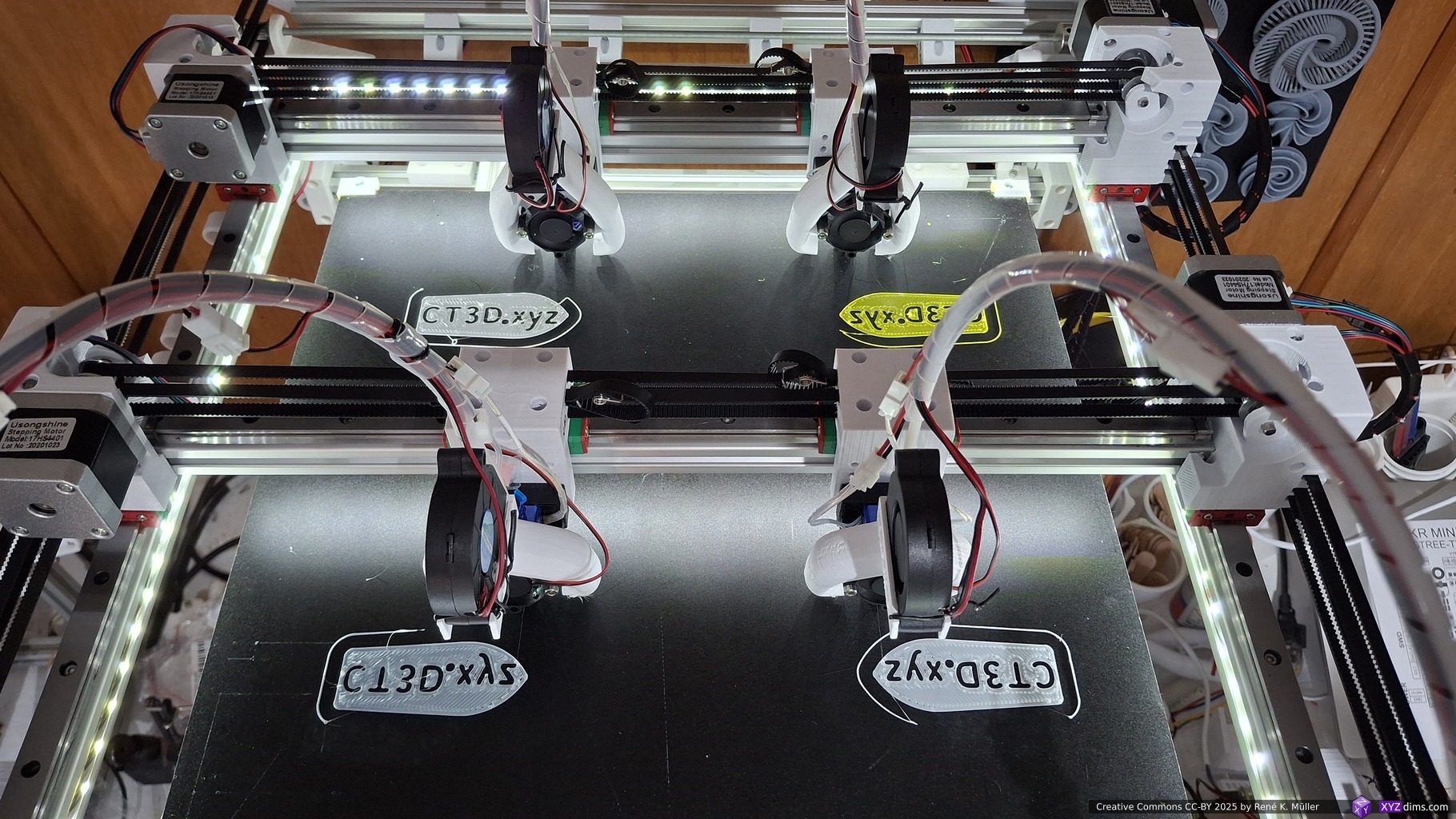 3D Printer: Multi Gantry Printer | XYZ dims *