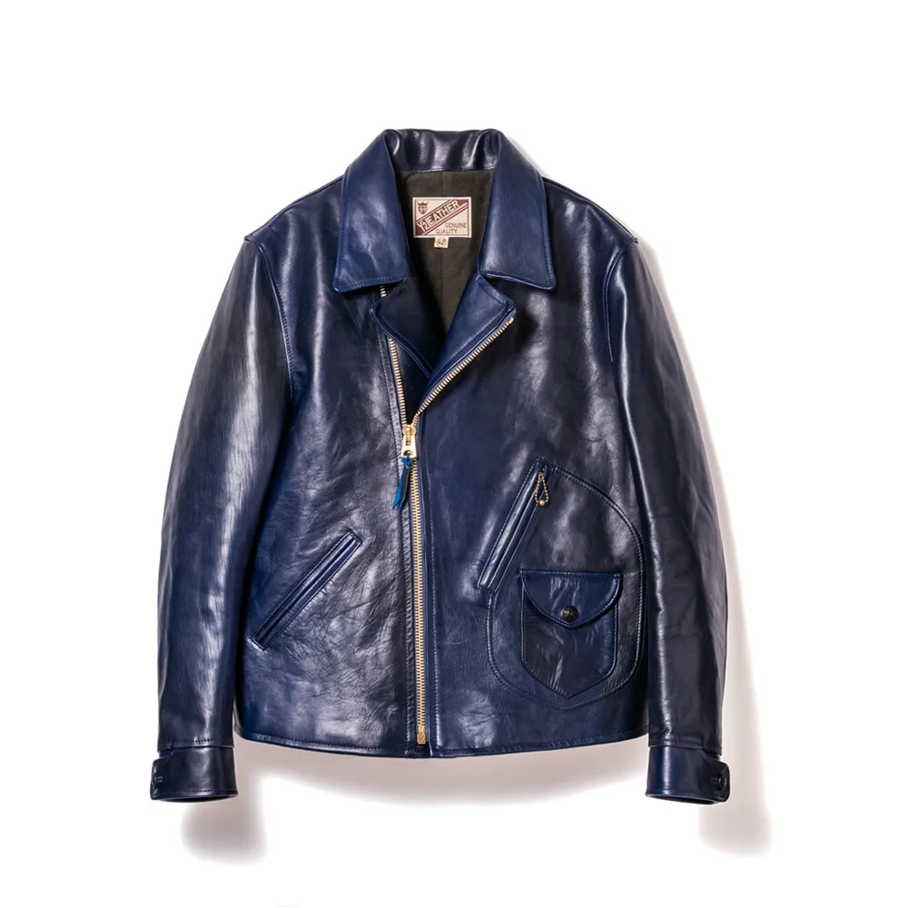 HAND DYED HORSE DOUBLE BREASTED JACKET[ HR-56 ] | Y'2 LEATHER