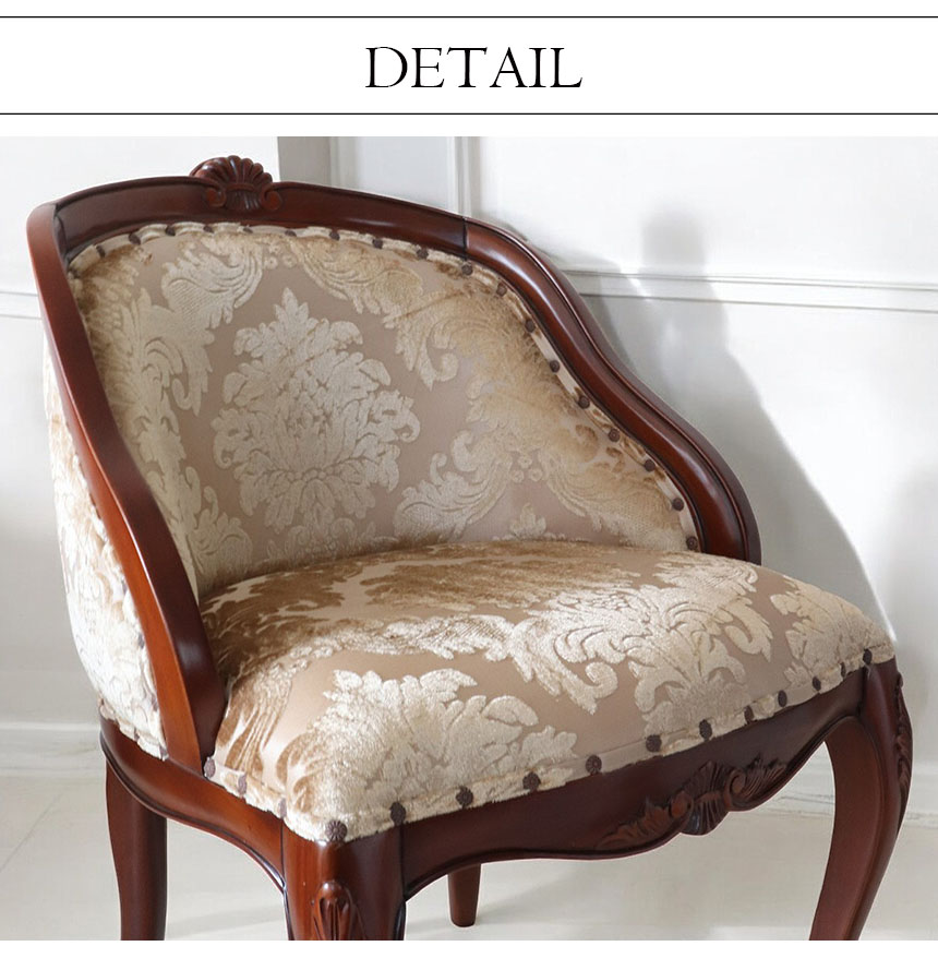 コンパクトチェア バニティチェア ブラウン｜おしゃれ家具通販 輸入