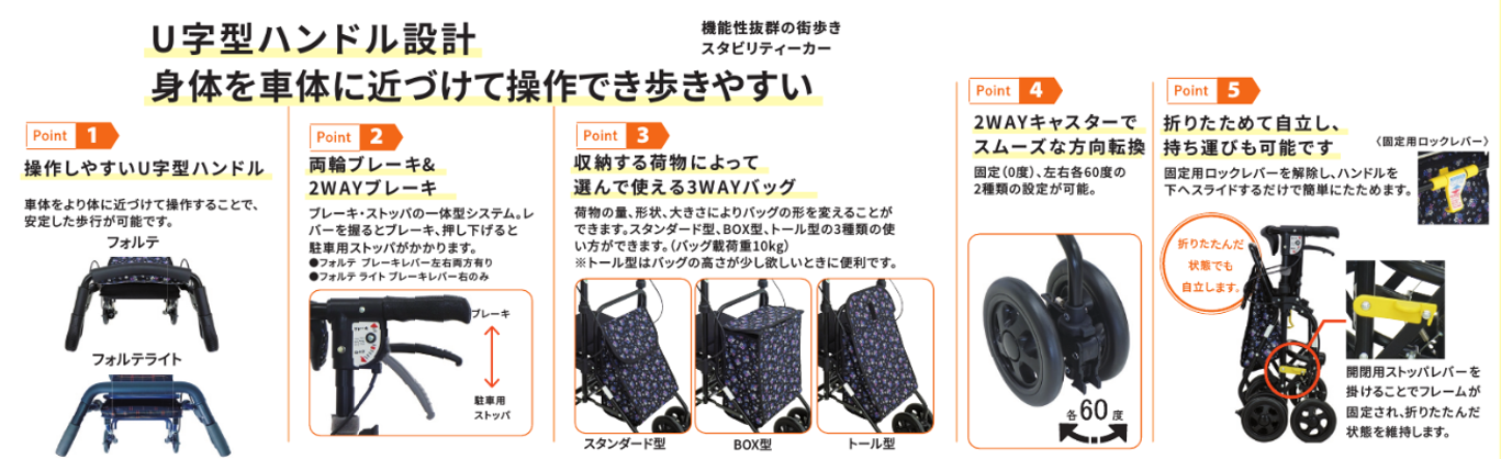 フォルテライト 格子NB 島製作所 ｜ シルバーカー・歩行器,シルバー