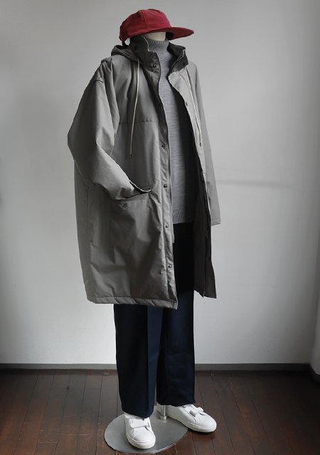 AURALEE Finx Nylon OX Batting Hooded Coat | 大阪心斎橋のメンズ洋服