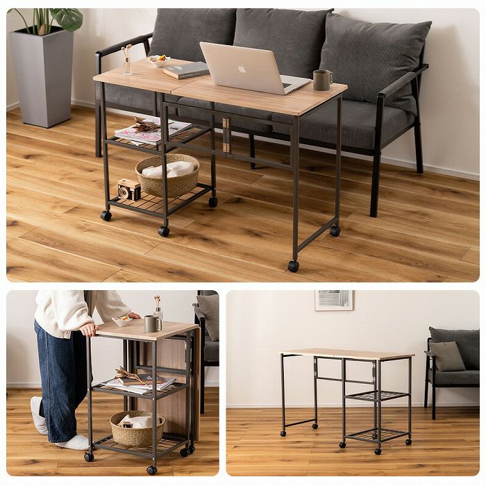 バタフライデスク キャスター付 107幅 | ヤマソロ公式