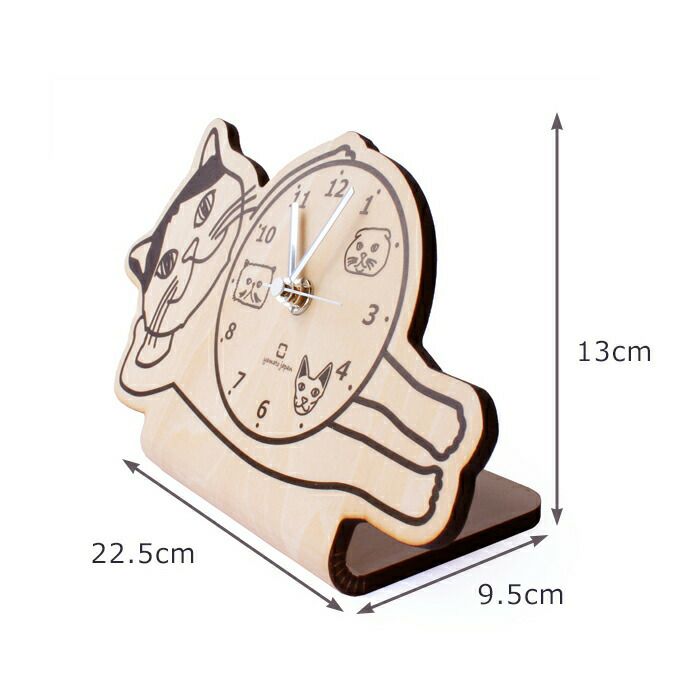 ヤマト工芸 時計 置き時計 stand clock CATS YK19-104 | ヤマソロ公式