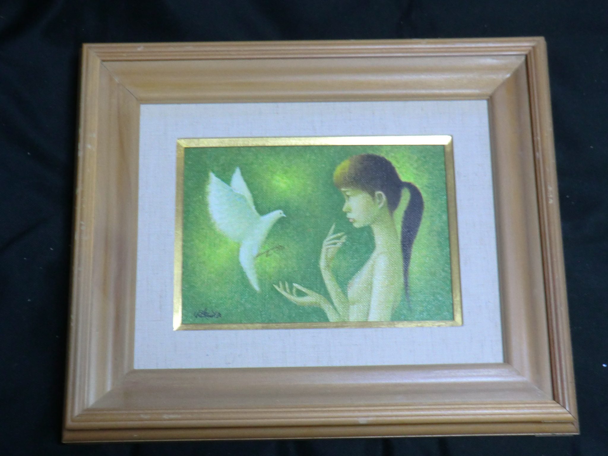 佐藤カツヤ 「語らい」 油彩画 SMサイズ | 八事商事 | 絵画レンタル