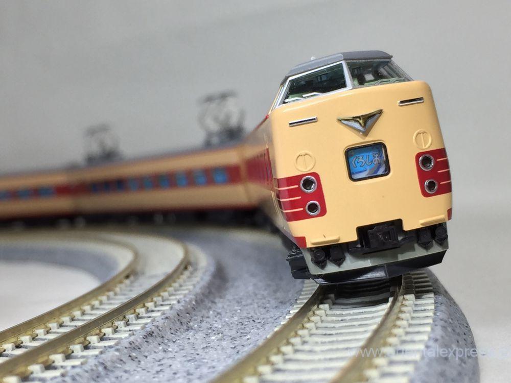 381系100番台「くろしお」が入線です。KATO 10-1112 / 10-1113 6両