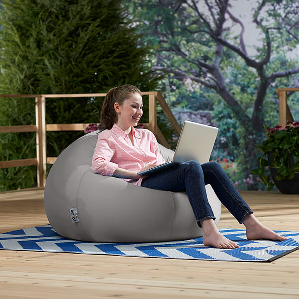 Yogibo Midi ビーズクッション ライトグレー Yoibo Midi ビーズ 【送料