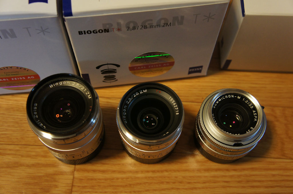 Carl Zeiss Biogon T* 2.8/28 ZM と 2.8/21 ZM - 晴れ時々ジャズ、雨