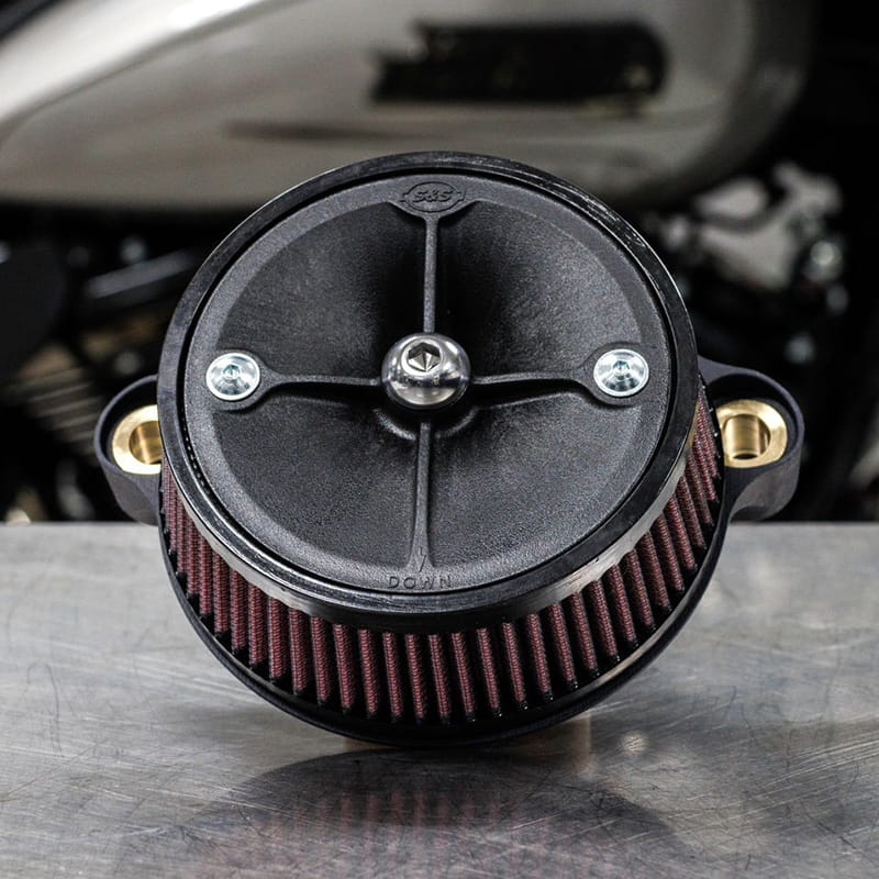 S&S□ステルスエアクリーナーカバー単体 ティアドロップ クローム [170