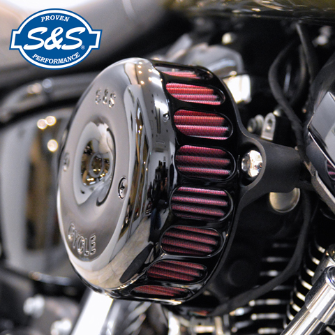 S&S□ステルスエアクリーナーキット ミニティアドロップカバー付き