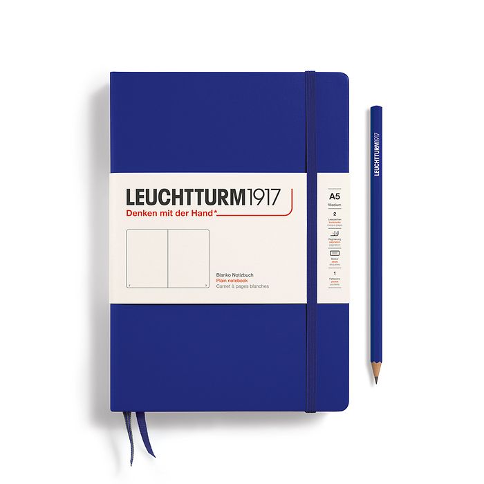 Leuchtturm1917 Hardcover Medium Notebook - A5 - Plain – Yoseka