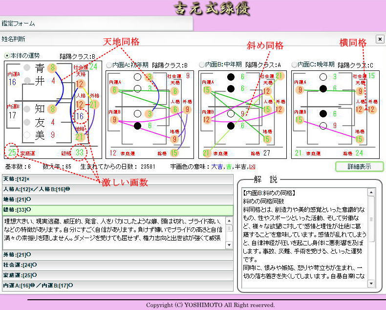 姓名判断の改名の効果で穏やかな晩年を過ごす|吉元式線優の姓名判断