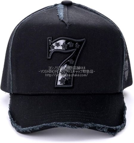ヨシノリコタケ 帽子 エナメル ナンバー7 スター キャップ-2025SS
