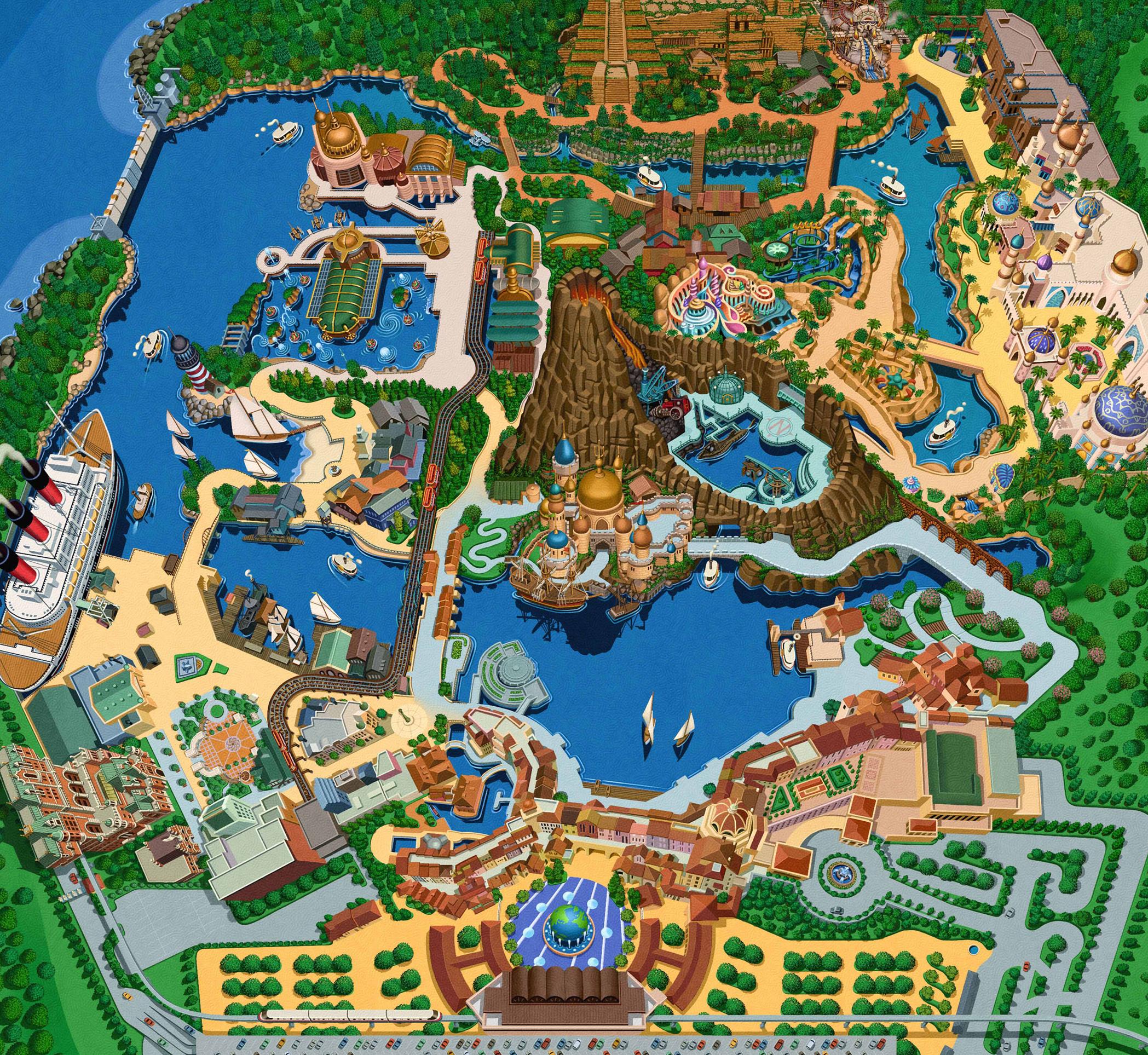 ディズニーシー 便利マップ