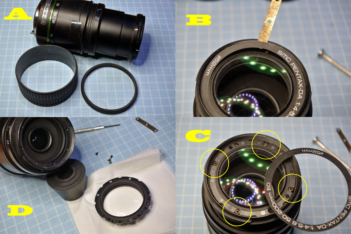ペンタックス「smc PENTAX-DA 50-200mm F4-5.6 ED」分解・清掃・作例