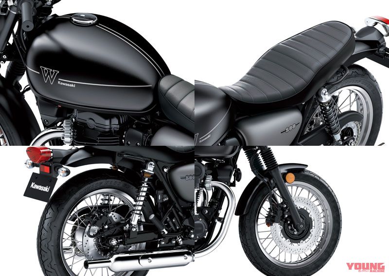 2019新型W800 CAFE(カフェ)とW800 STREET(ストリート）がLEDライトで
