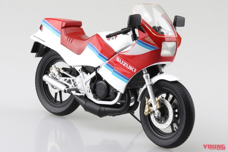 初代ガンマが登場！ アオシマ1/12完成品バイクシリーズ最新作、RG250Γ